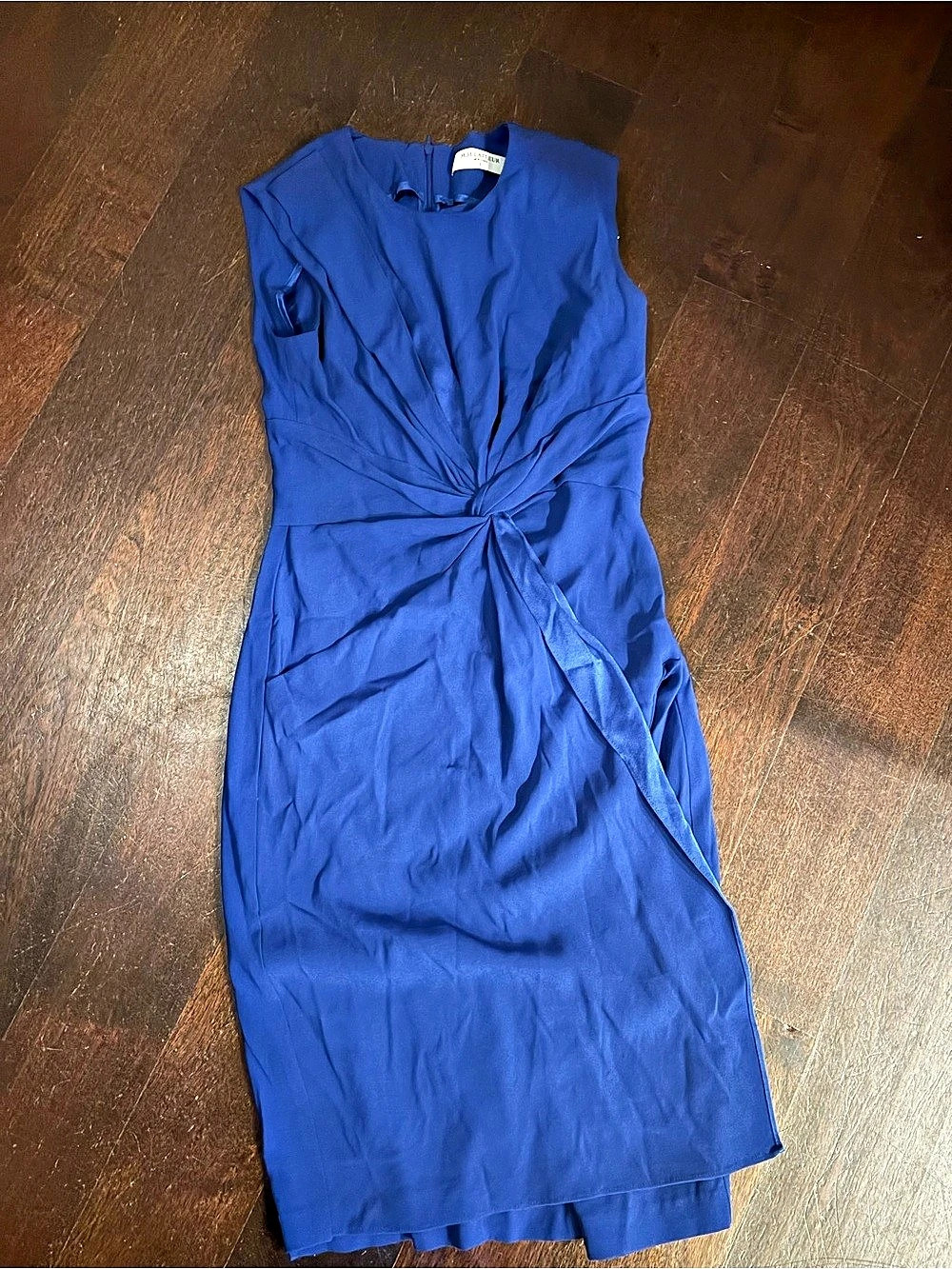 M.M.LaFleur The Taylor Dress Ruched Midi Blue Size 4